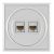 P Komun. prikjuc. RJ45 8/8 sa dva modula Cat6 UTP