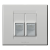 PR Classic UTP dupla priključnica RJ45 Cat 6 bela