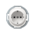 Priključnica dvopolna bez maske EON 16A 250V~ porcelan Aling-Conel