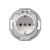 Priključnica dvopolna bez maske EON 16A 250V~ porcelan, sa poklopcem Aling-Conel