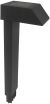 Solarna baštenska lampa 29.5cm IP44 PVC crna