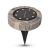 Baštenska solarna lampa za zid IP44 braon 115mm