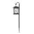 Baštenska solarna lampa 42.5cm IP44 PVC crna