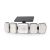 Solarna zidna lampa 2.5W 486lm IP44 crna