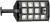 LED solarna ulična lampa 55W 1000lm IP65 crna