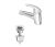 Baterija za lavabo, + odlivni ventil Klik-kla King J301002M Rosan