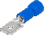 Izolovani natični utikač mesing plavi 4.8×0.8 mm 2.5 mm²