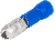Izolovani cilindrični utikač plavi 2.5 mm²