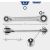 Ključ okasti dvostruki sa čegrtaljkom 4u1, 10×13 i 17×19 mm KS Tools Brilliant BT013901