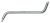 Ključ za ispuštanje ulja 8 x 10 mm Unior 175/2