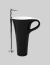 Lavabo CUP STH crni OSL004 Artceram IT