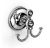 Držač peškira kukica dupla BRITISH satin silver IBB BI09ARS/ARS