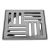 Podna rešetka Profil M 150 × 150 mm, inox 1 mm