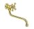 Zidni ventil 1/2 gornji deo - donji izliv 200 mm Brontee NB52S200 Rosan