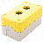 Kućište za tastere žuto 2x22.5 IP65 2xPG13.5