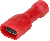 Potpuno izolovana natična utičnica 1.5 mm² crvena