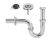 Sifon cevni za lavabo 5/4 - mesing S215 Rosan