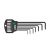 Torx L-ključevi MagicSpring garnitura 7 kom T6–T20 dug krak, Klasični držač 33753 Wiha