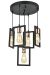 Visilica ADELE 5xE27 fi35cm H75cm crna