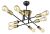 Visilica Pina 8xE27 fi60cm crna