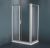 Paravan stakleni 80x120 mat/silver