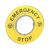Oznaka za sigurnosni STOP taster 60 mm, žuta, Schneider