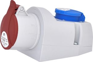 Industrijska utičnica nadgradna 16A 5P 400V IP44 COMBO
