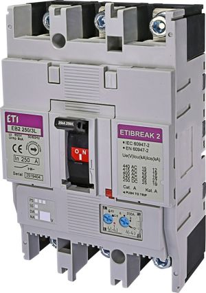 Kompaktni prekidač ETIBREAK EB2 250 3P 250A