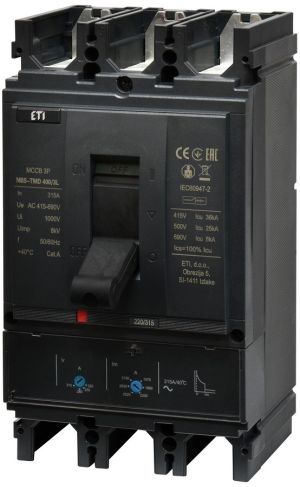 Kompaktni prekidač ETIBREAK NBS TMD 315A 3P 36kA