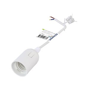Grlo E27 sa kablom 17 cm belo