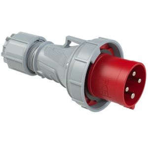 Industrijski utikač na kabl 63A 4P 6h IP67