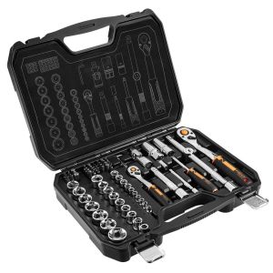 Set nasadnih ključeva, 73 dela, 1/2, 1/4, CrV - NEO TOOLS 10-054