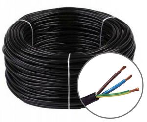 Gumeni kabl H05RRF GGJ 3x1.5 crni