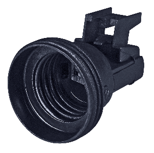 Grlo E27 stojeće bezvijčano M10x1 crno