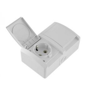 SETQ Dvostruka prik. 16A/250V  hor. bela