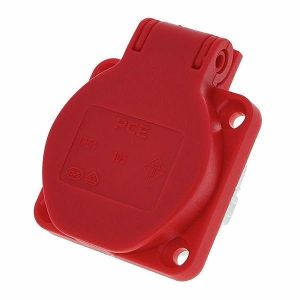 Ugradna utičnica 16A 250V crvena