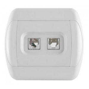 ROYAL Telefonska prikjucnica  RJ12 6/4 sa dva modula 623K