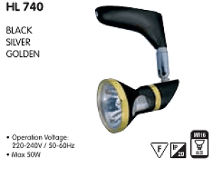 HL740 halogena spot lampa MR16 GU53 srebrna