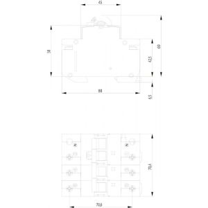 Zastitna sklopka KZS-4M 3P N  B 16/0.03A