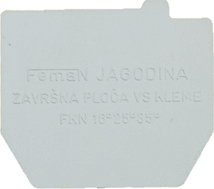 Krajnja pločica za VS kleme FKN4 10mm