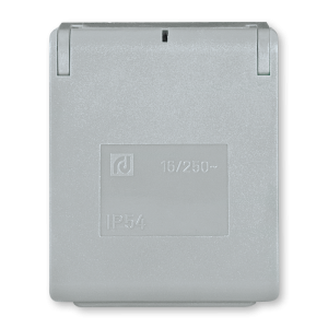 ALING utic.dvop. za ugrad. na panel 16A IP54 siva