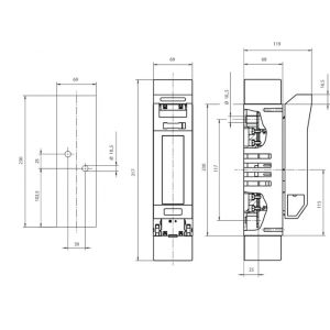 Spec. fuses TL1-1/9/1200V/PV