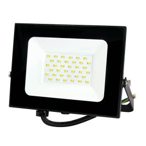 LED reflektor 30W 4000K 2550lm IP65 crni Economy