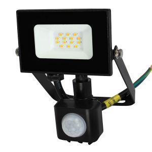 LED reflektor sa senzorom 10W 4000K crni