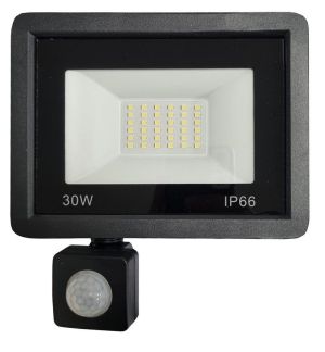 LED reflektor sa senzorom pokreta 30W 6500K crni