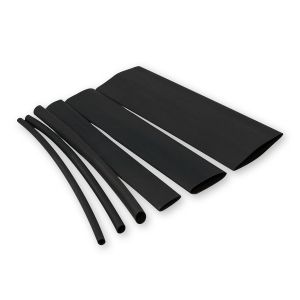 Termoskupljajući bužir 20/10 mm crni 1 m set