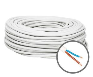 Savitljivi kabl PPJ 2x1.5 beli H05VVF