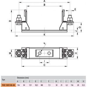 Spec. fuses PK00 DC 1000V