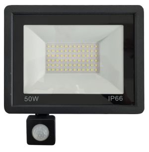 LED reflektor sa senzorom pokreta 50W 6500K crni