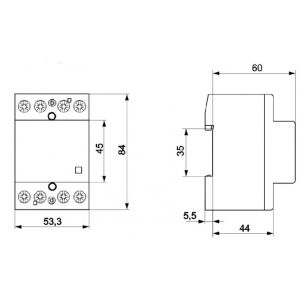 Modularni kontaktor Eve RD  63-40-24V AC/DC
